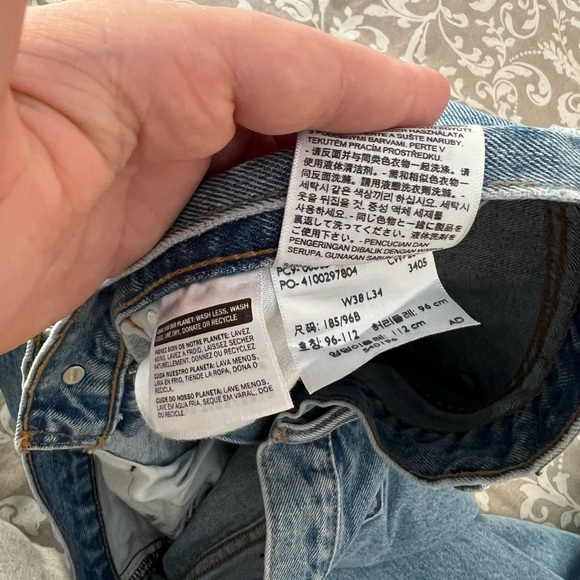 Levi’s 505 W38 L34 blue jeans - Picture 7 of 7